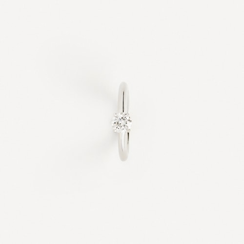 Solitario de oro blanco con diamante TOUS ATELIER