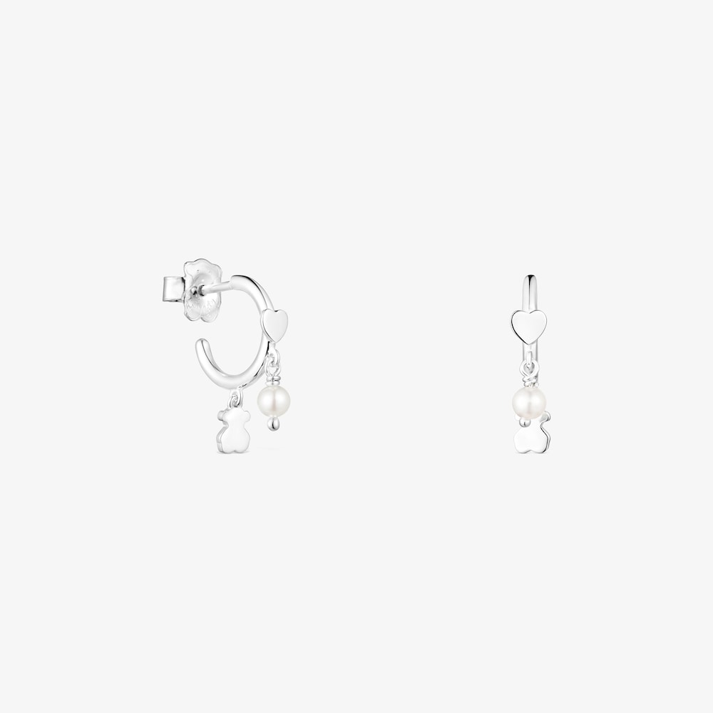 Kolczyki srebrne z perłami Cool Joy