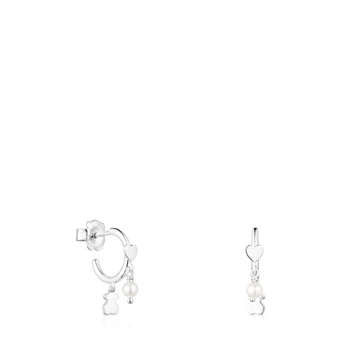 Pendientes de plata y perlas Cool Joy image number 0