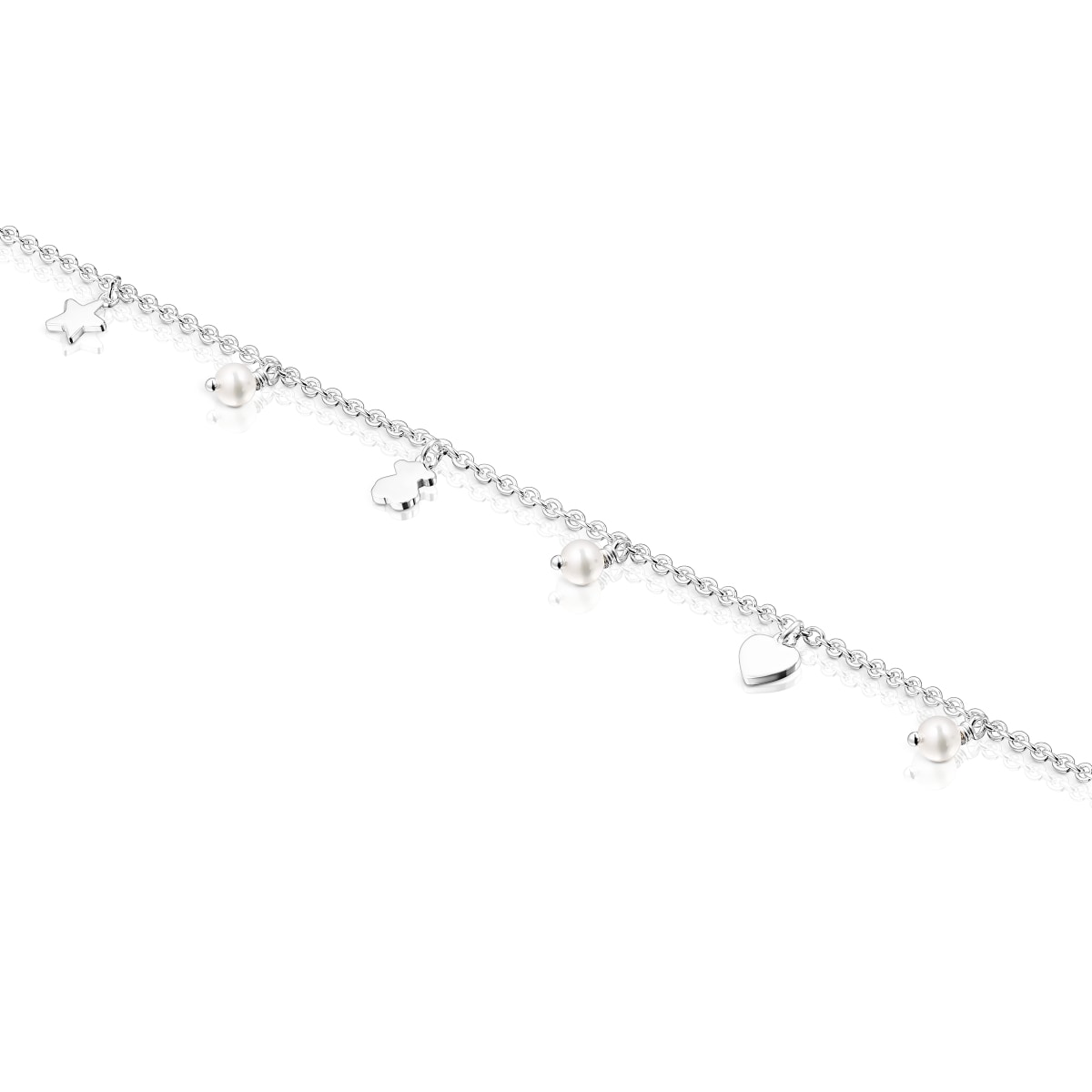 Pulsera de plata y perlas Cool Joy