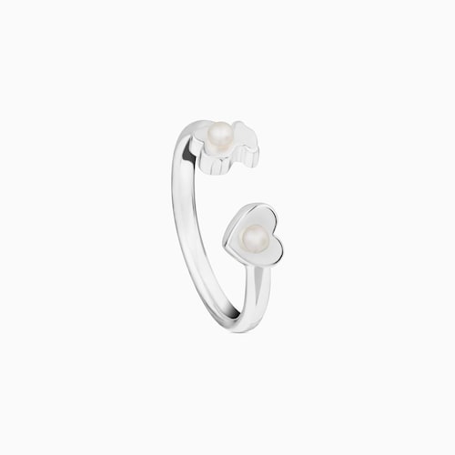 Ring Super Power aus Silber mit Perlen