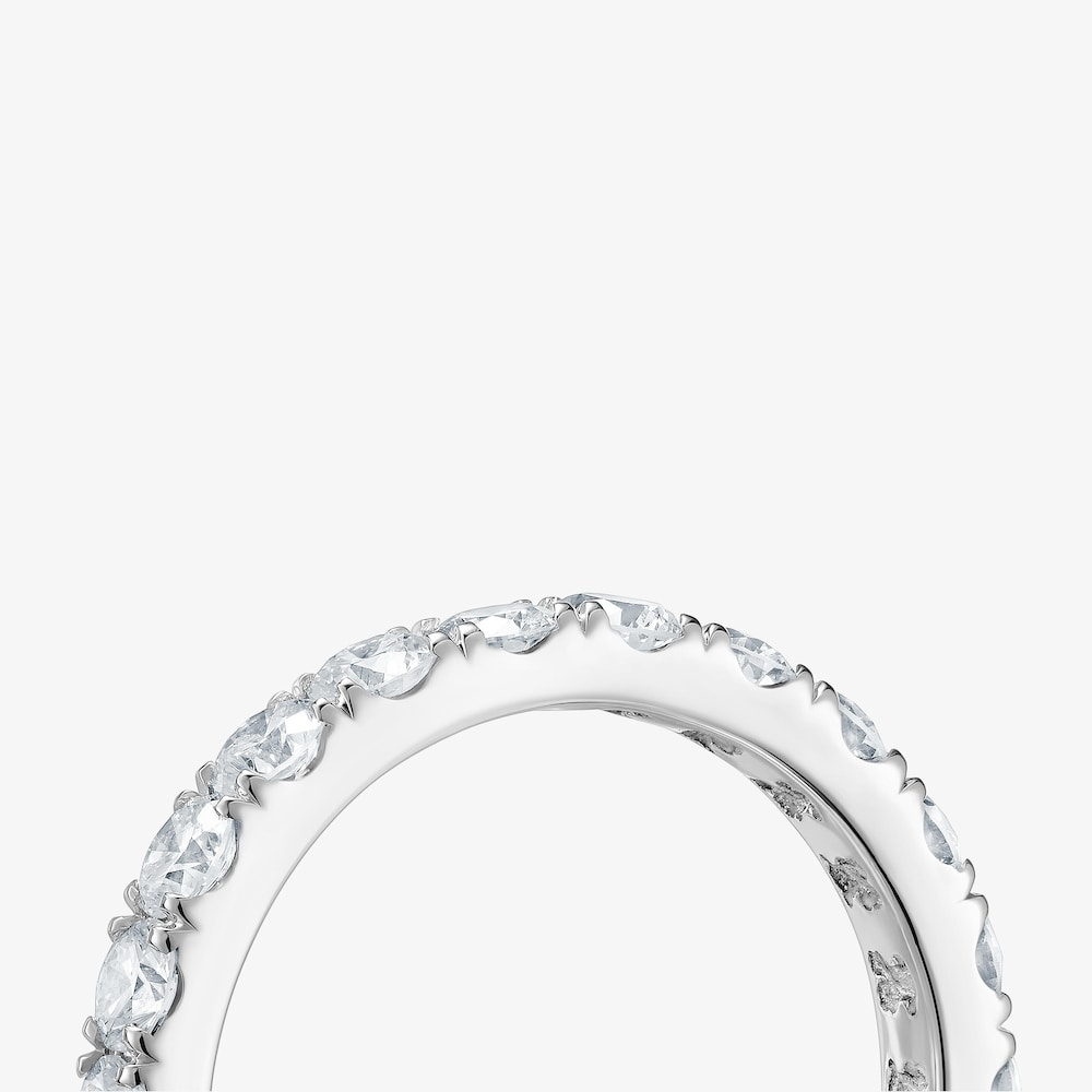 Anillo alianza de platino con diamantes creados en laboratorio Les Classiques LGD