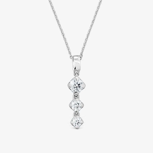 Gargantilla de platino con diamantes creados en laboratorio Les Classiques LGD