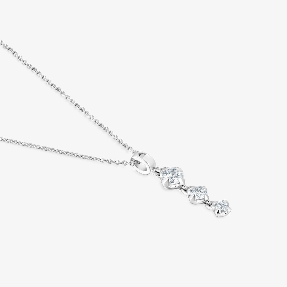 Platinum Choker with lab-grown diamonds Les Classiques LGD