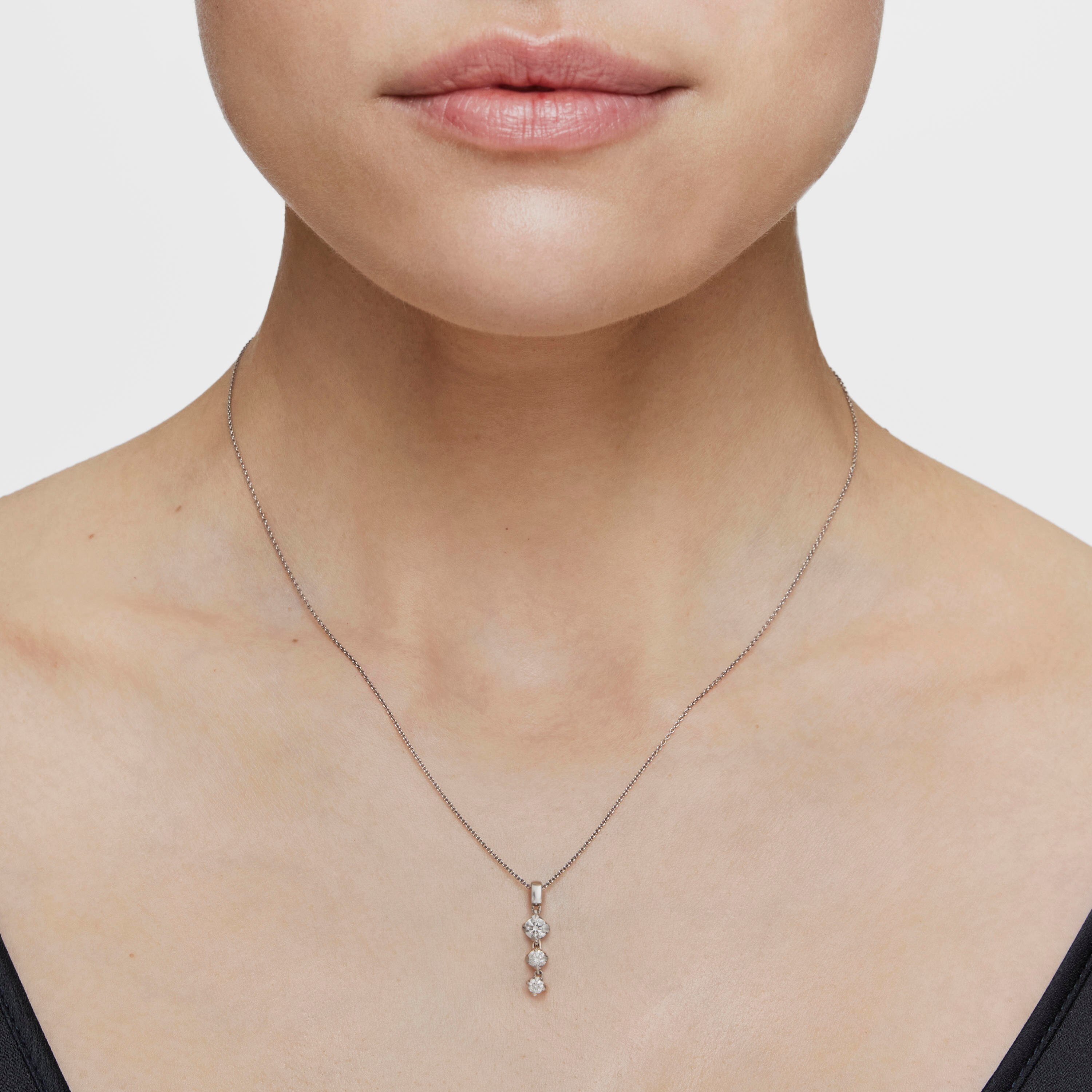 Platinum Choker with lab-grown diamonds Les Classiques LGD