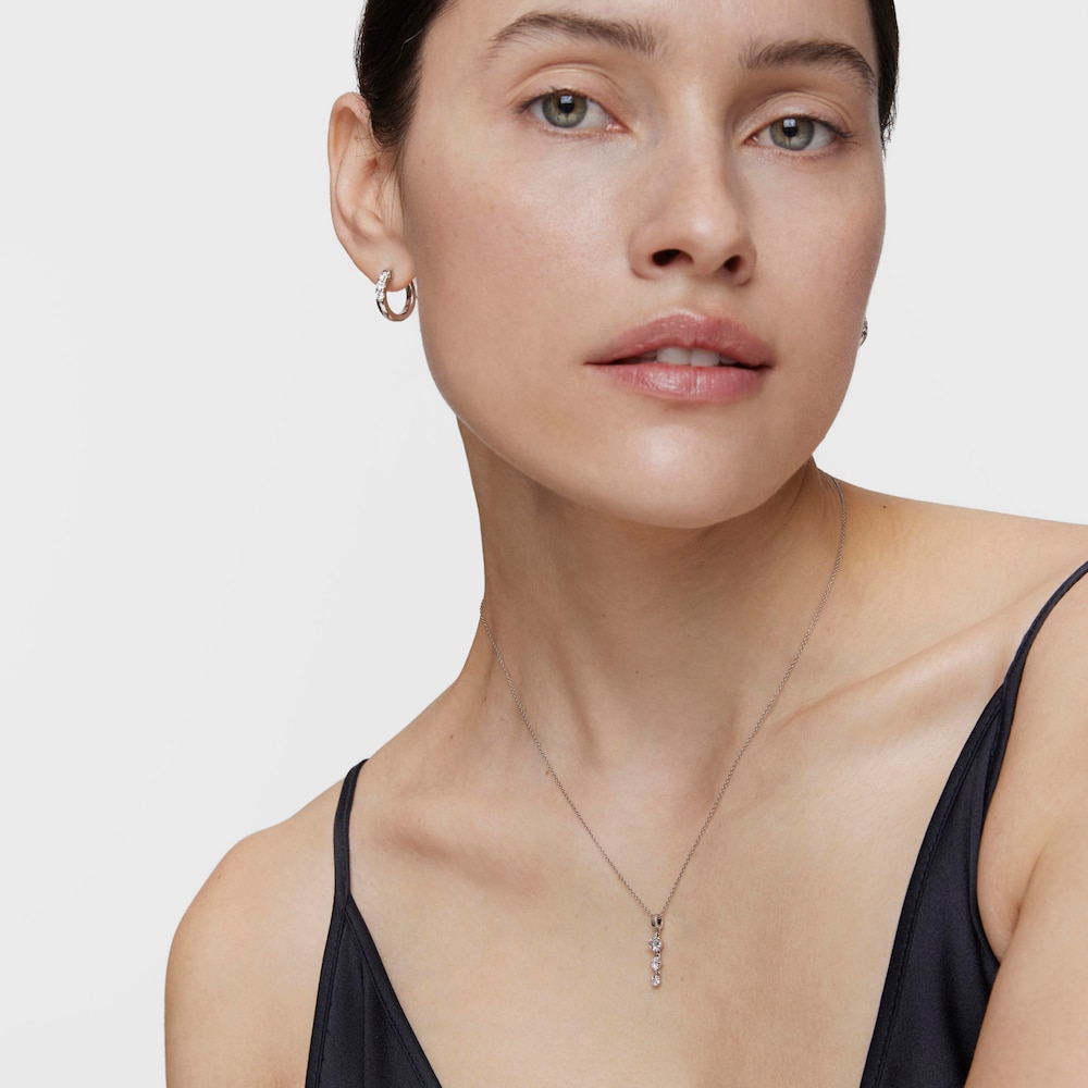 Platinum Choker with lab-grown diamonds Les Classiques LGD