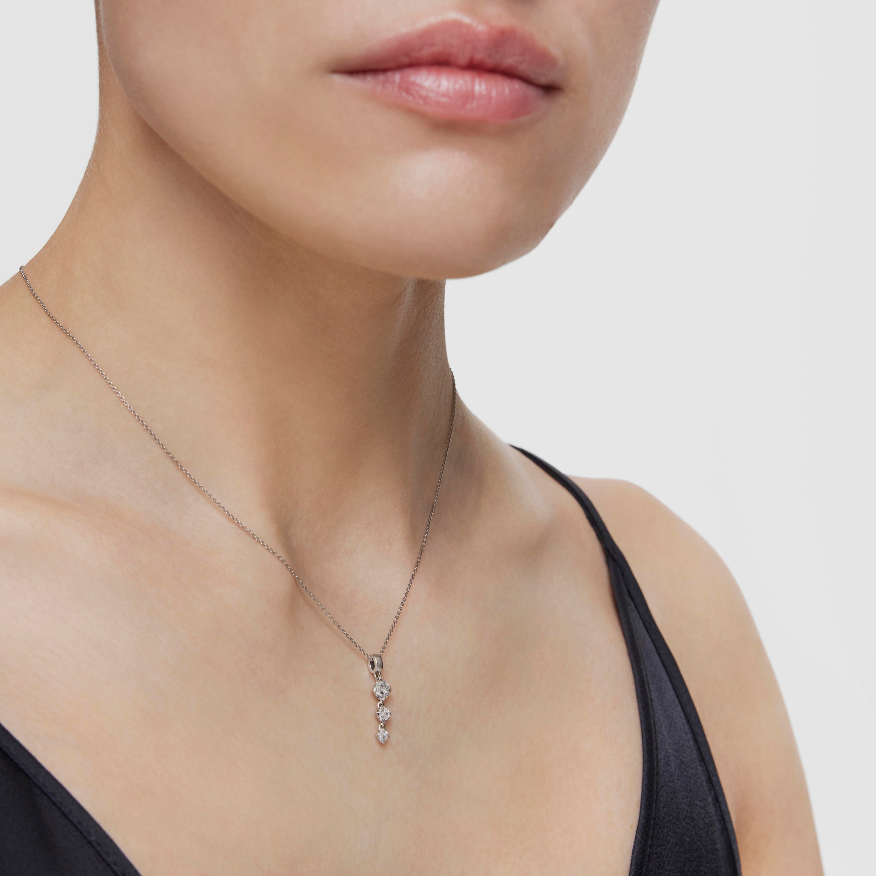 Platinum Choker with lab-grown diamonds Les Classiques LGD