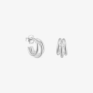 Tamaris Orecchini In Acciaio Inox Argento, TJ-0049-E-07, Tondi Da 0,7 Cm, Eleganti E Minimal