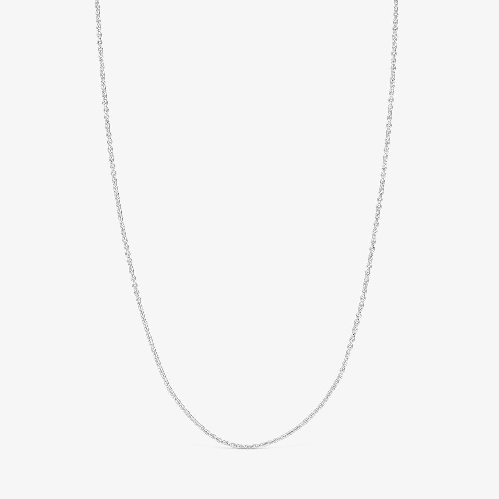 Gargantilla de oro blanco 40 cm Basics