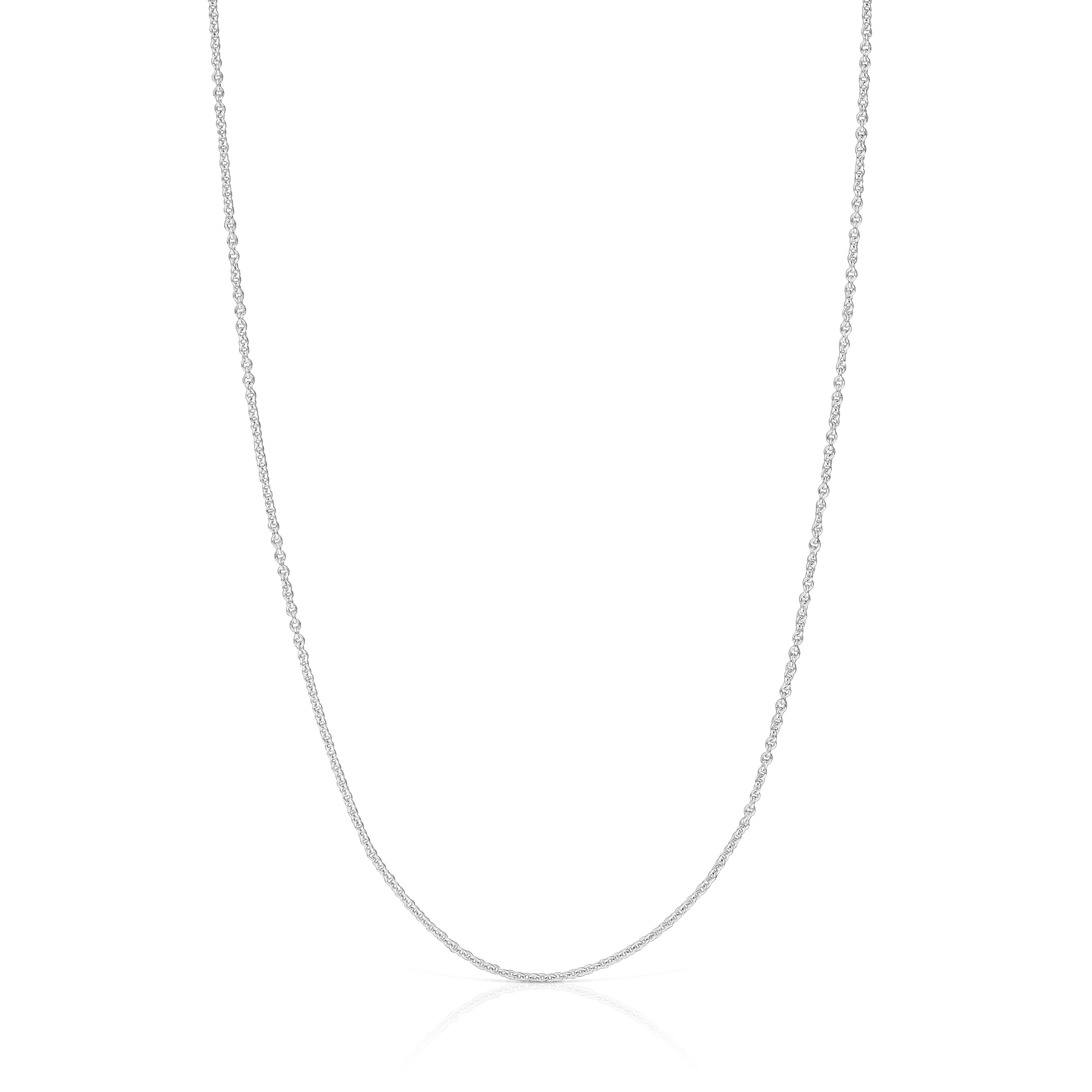 Gargantilla de oro blanco 40 cm Basics