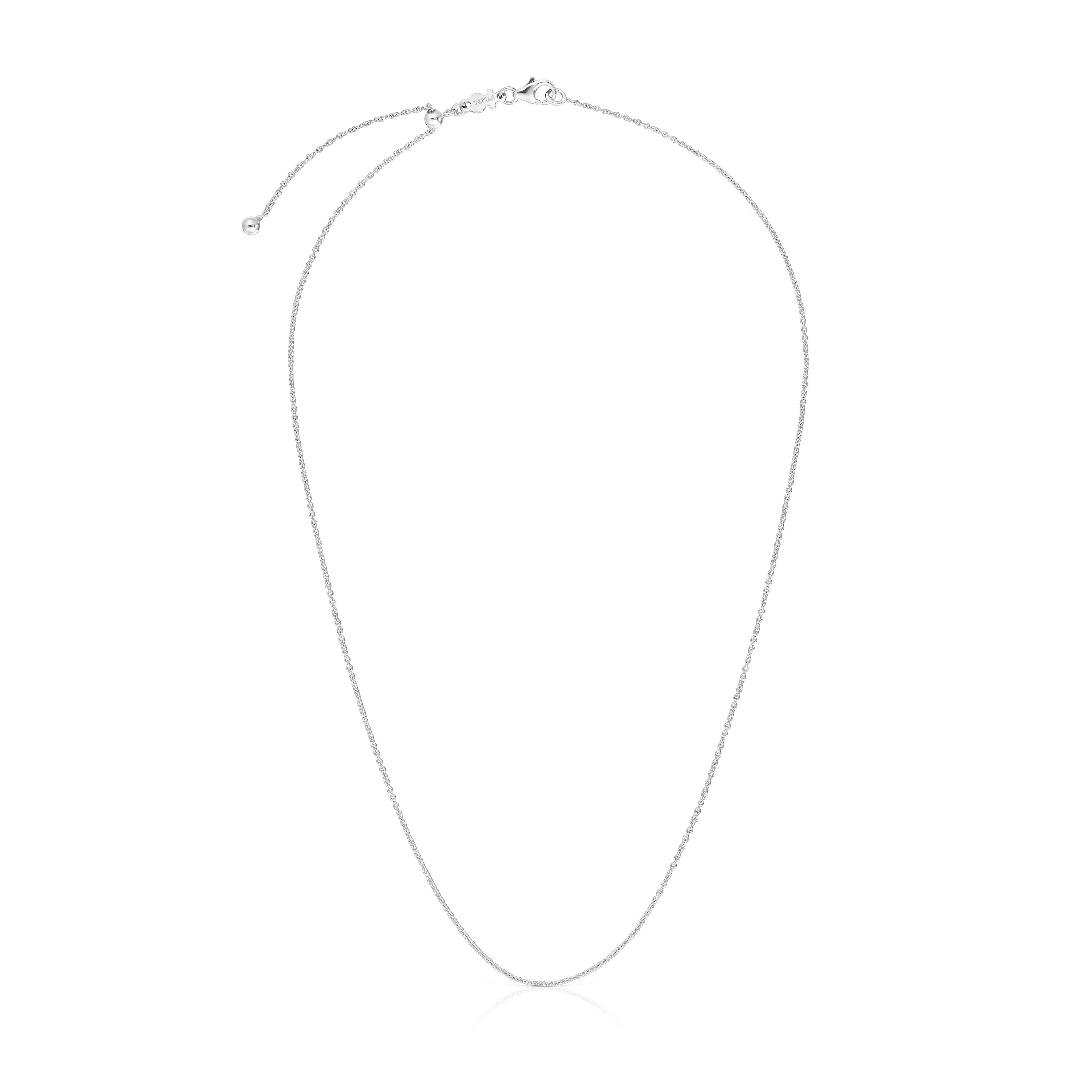 Gargantilla de oro blanco 40 cm Basics