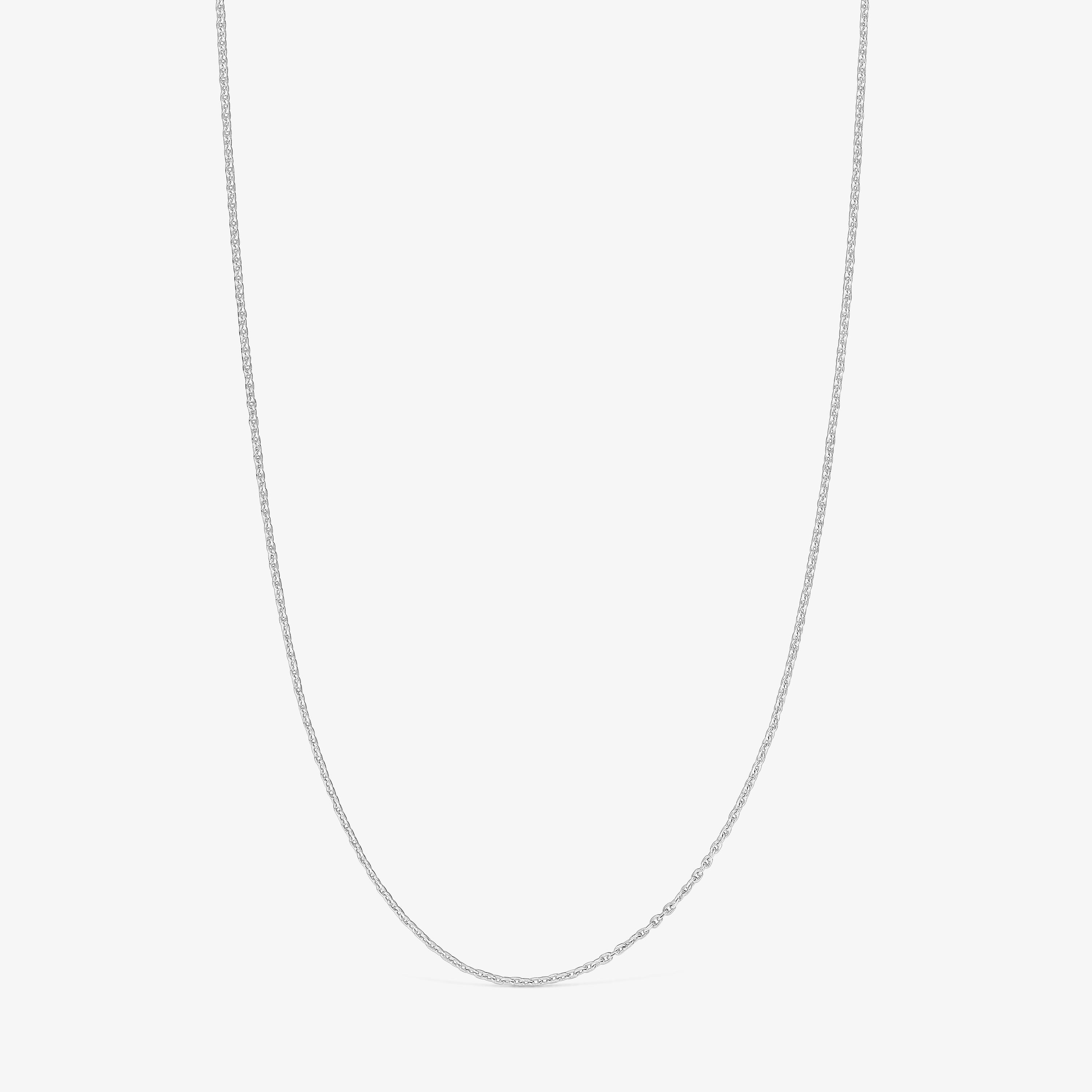 50 cm 18K white gold Necklace Basics