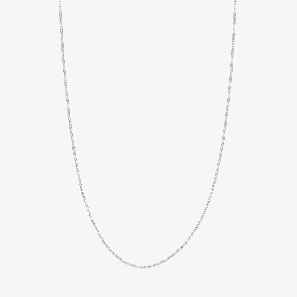 Gargantilla de oro blanco 50 cm Basics