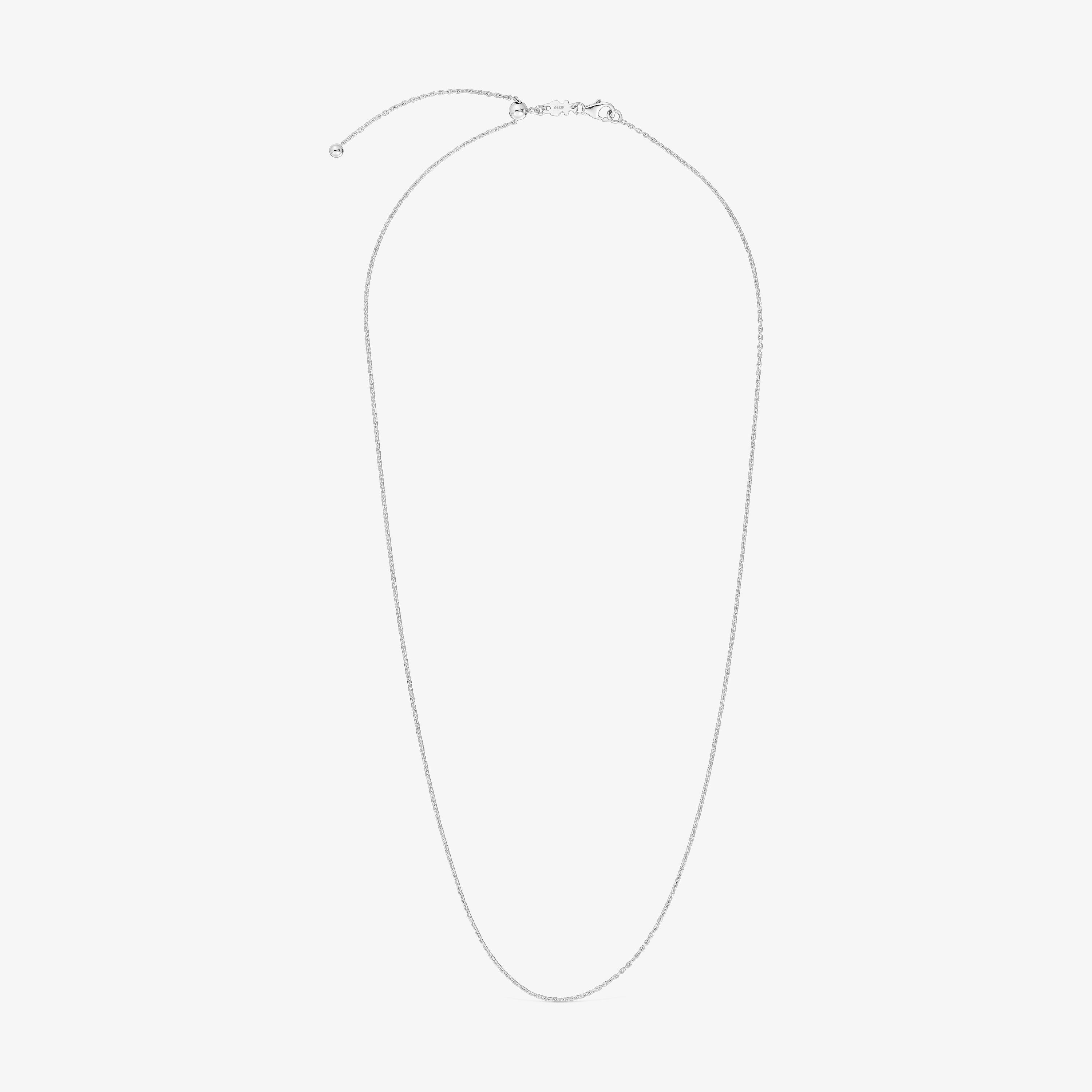 50 cm 18K white gold Necklace Basics