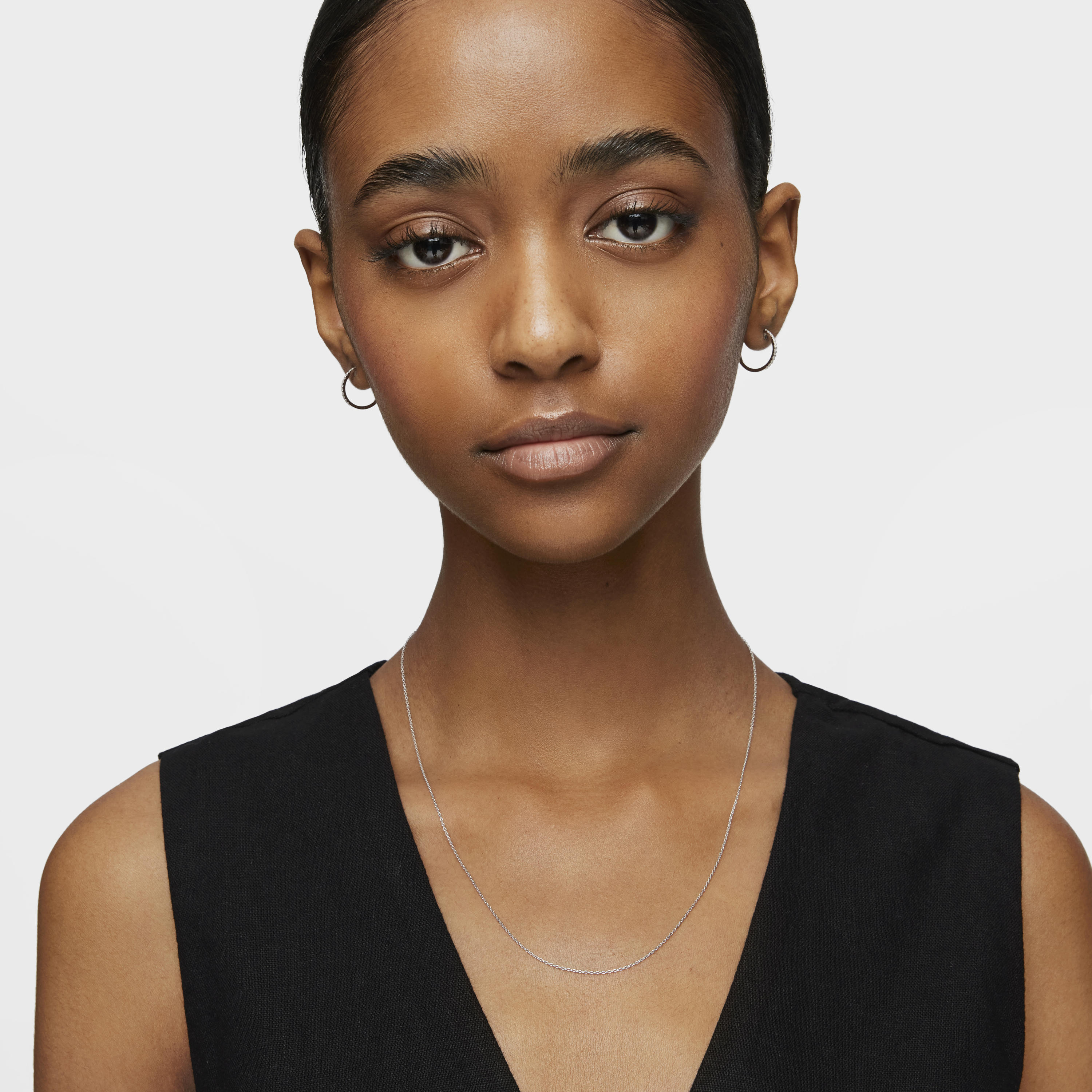 50 cm white gold Necklace Basics