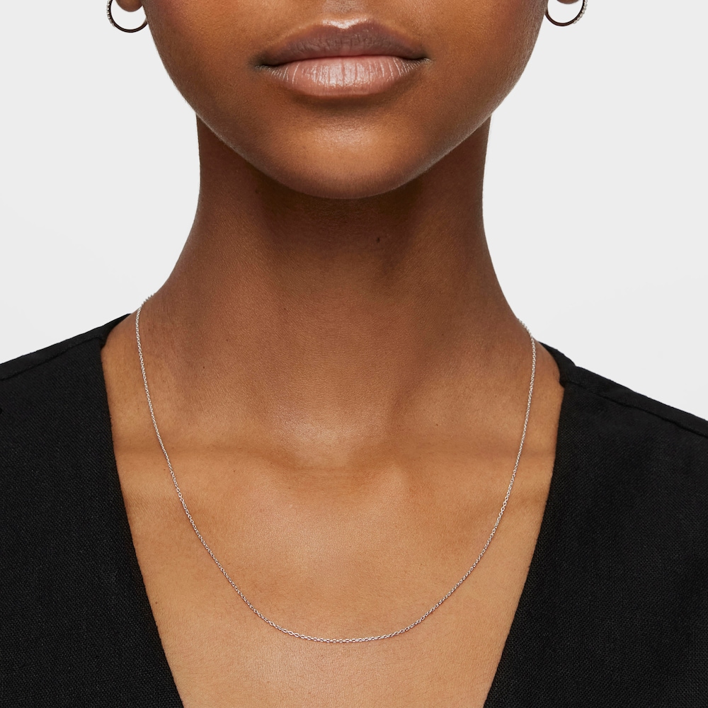 Gargantilla de oro blanco 50 cm Basics