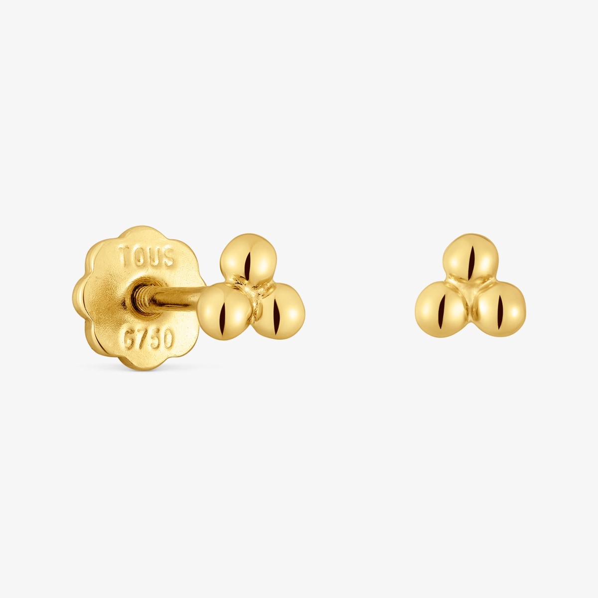 Tous - Pendientes De Oro Motivos 4 Mm Basics - Dorado