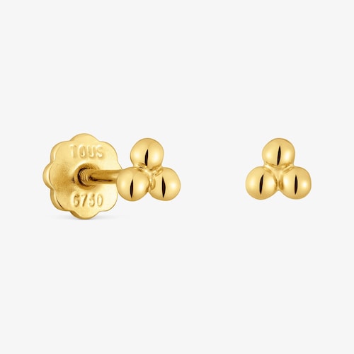Pendientes de oro 18K motivos 4 mm Basics