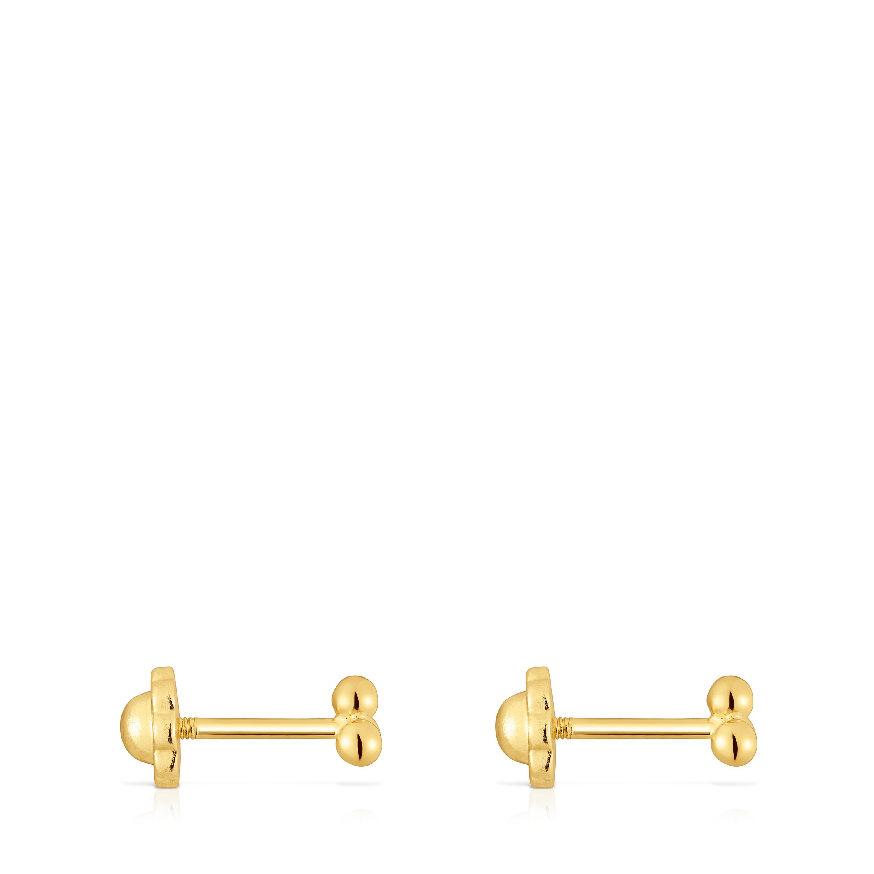 4 mm gold motif Earrings Basics