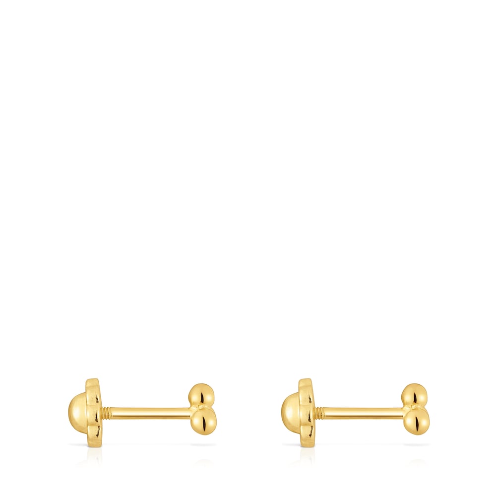 4 mm gold motif Earrings Basics