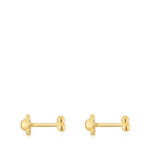 Pendientes de oro motivos 4 mm Basics