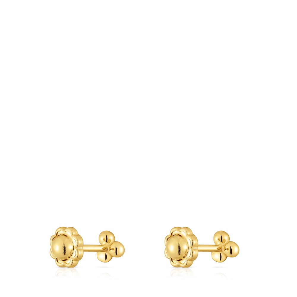 4 mm gold motif Earrings Basics