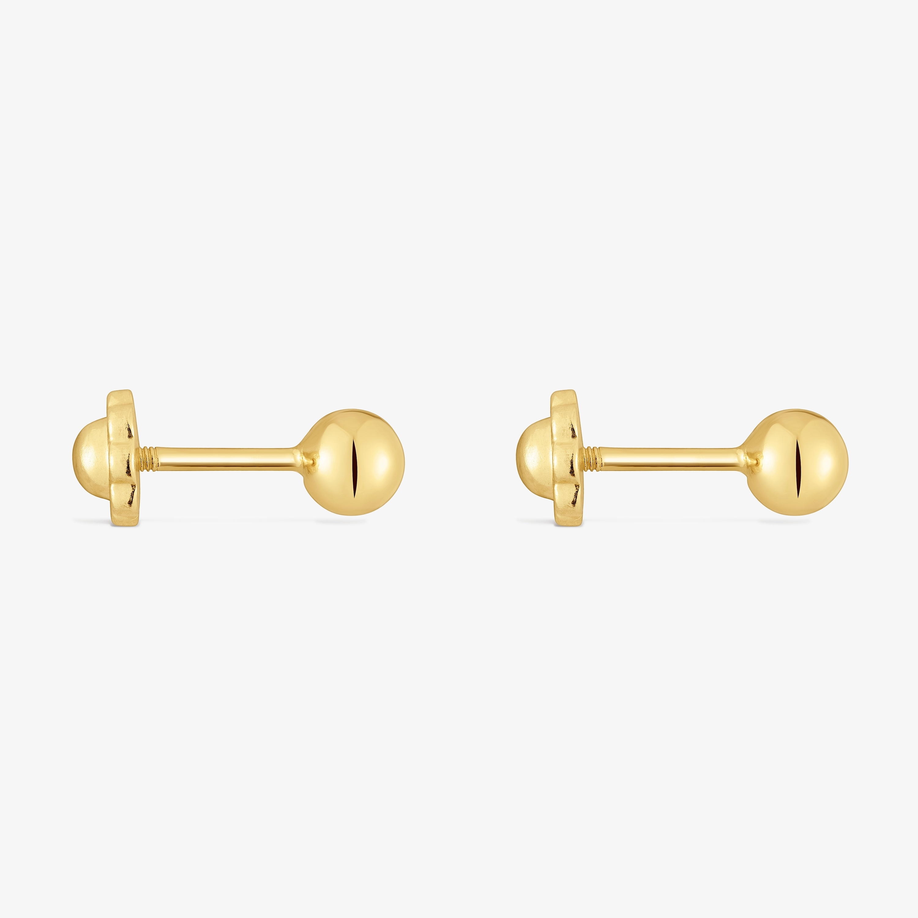 mm 18K solid gold Earrings Basics