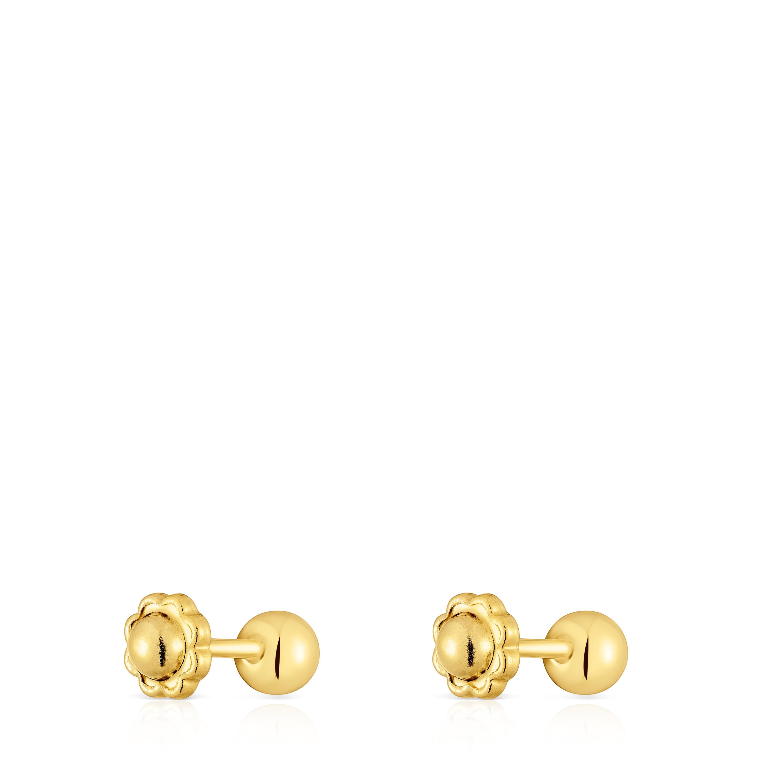 4 mm gold Earrings Basics