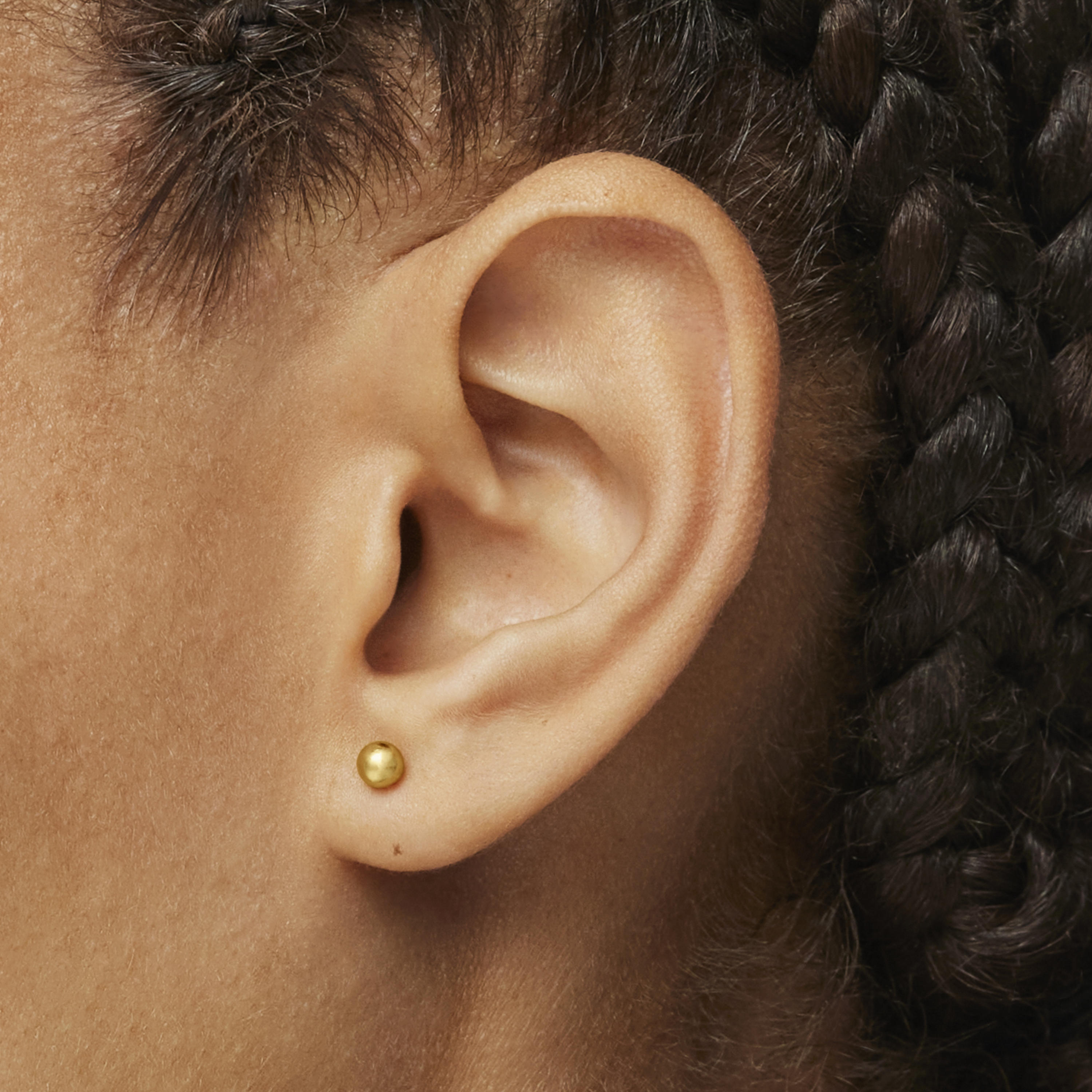 mm 18K solid gold Earrings Basics