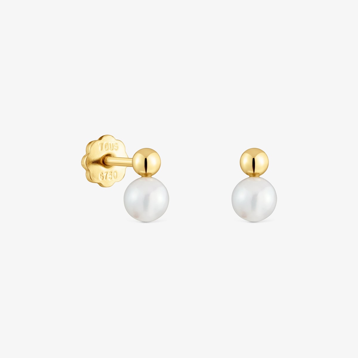 Tous - Pendientes De Oro Y Perlas Cultivadas Basics - Blanco