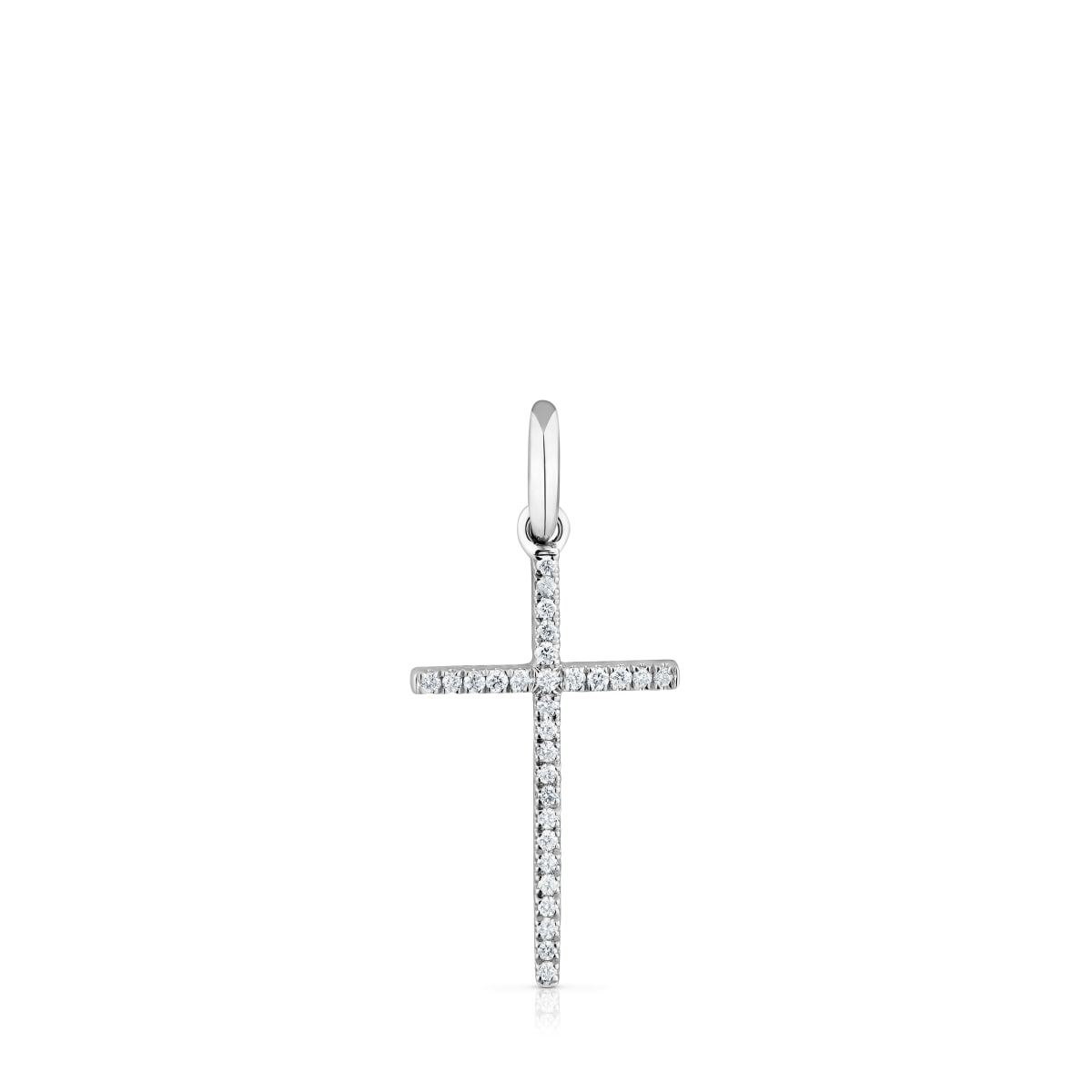 White gold and diamonds cross Pendant Basics