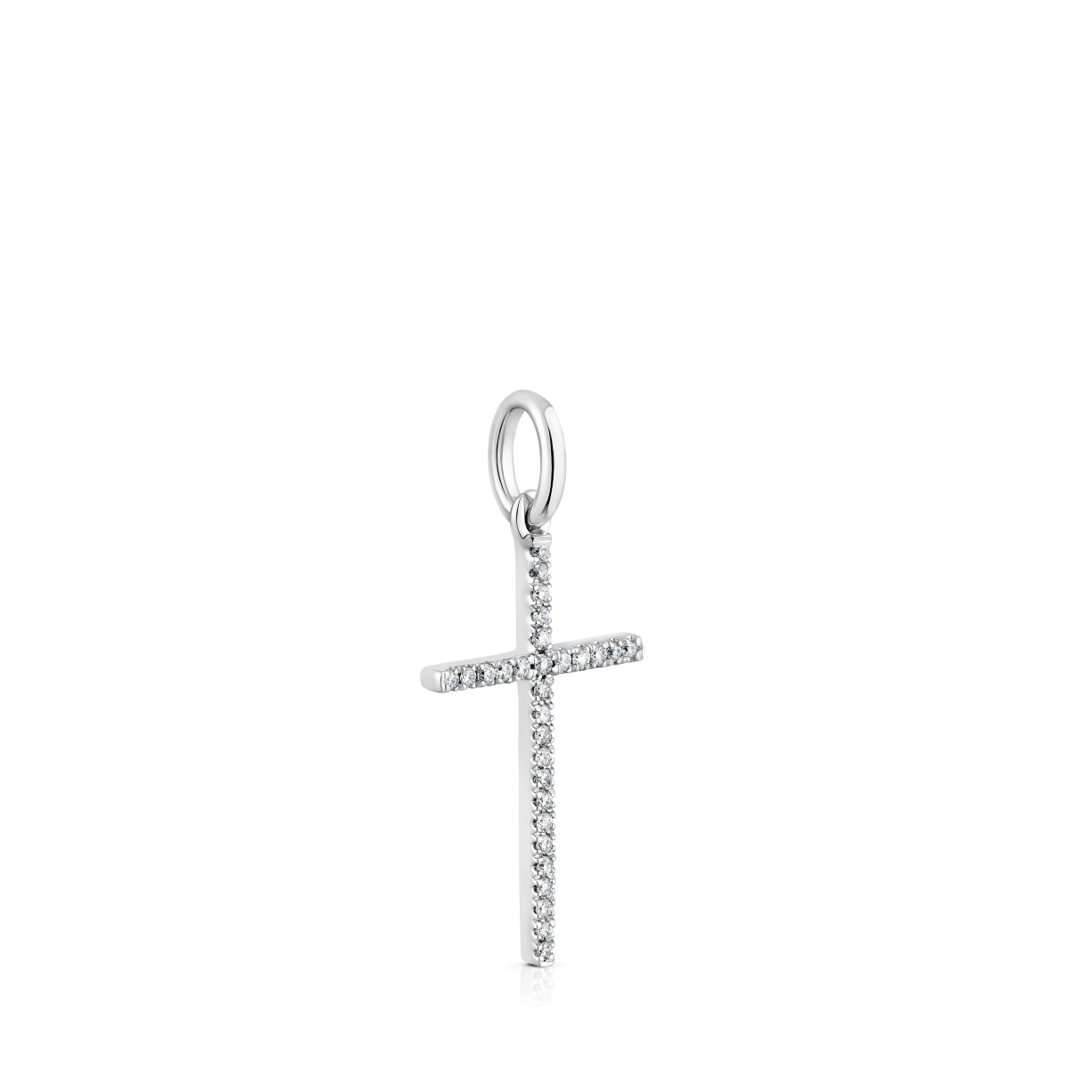 White gold and diamonds cross Pendant Basics