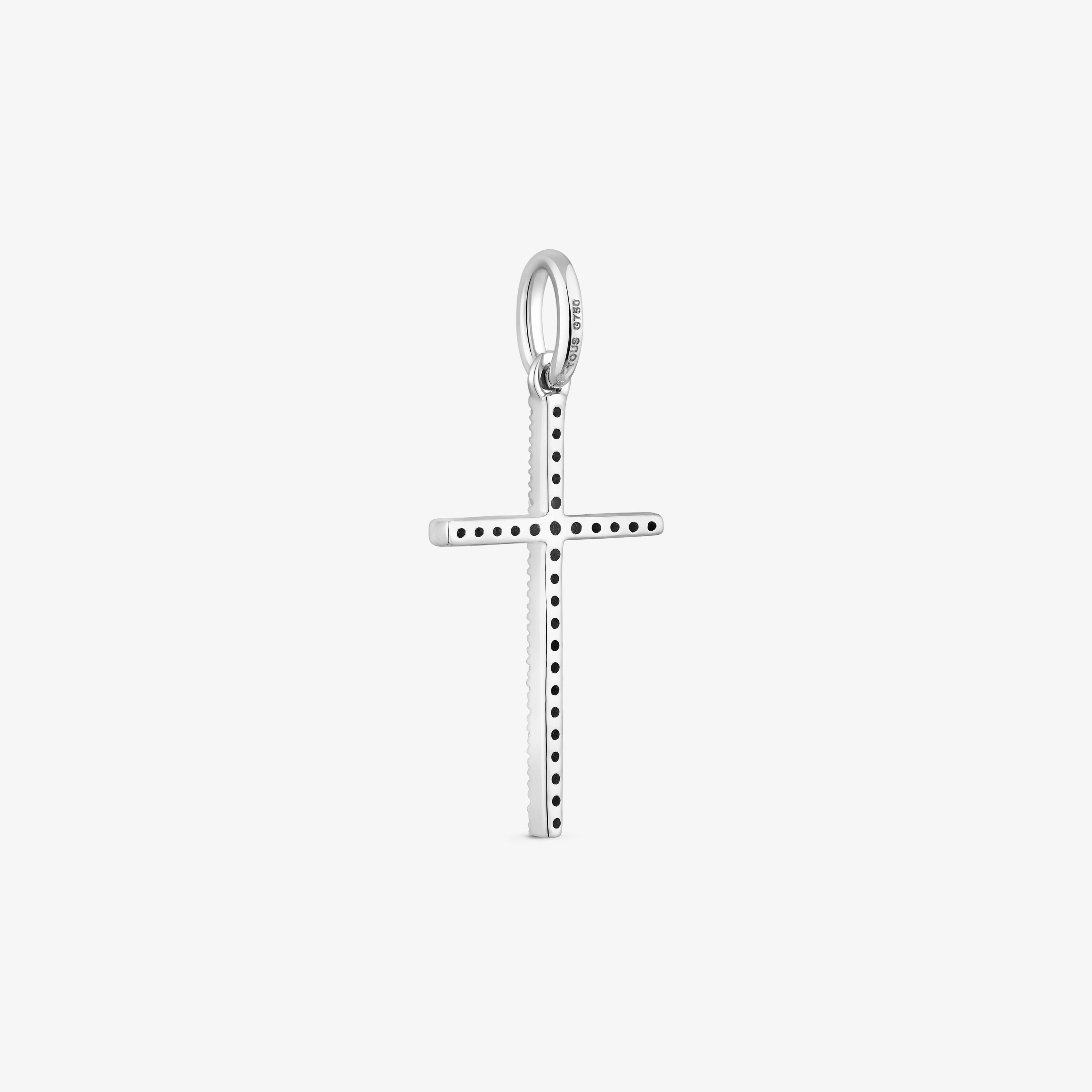 18K white gold and diamonds cross Pendant Basics