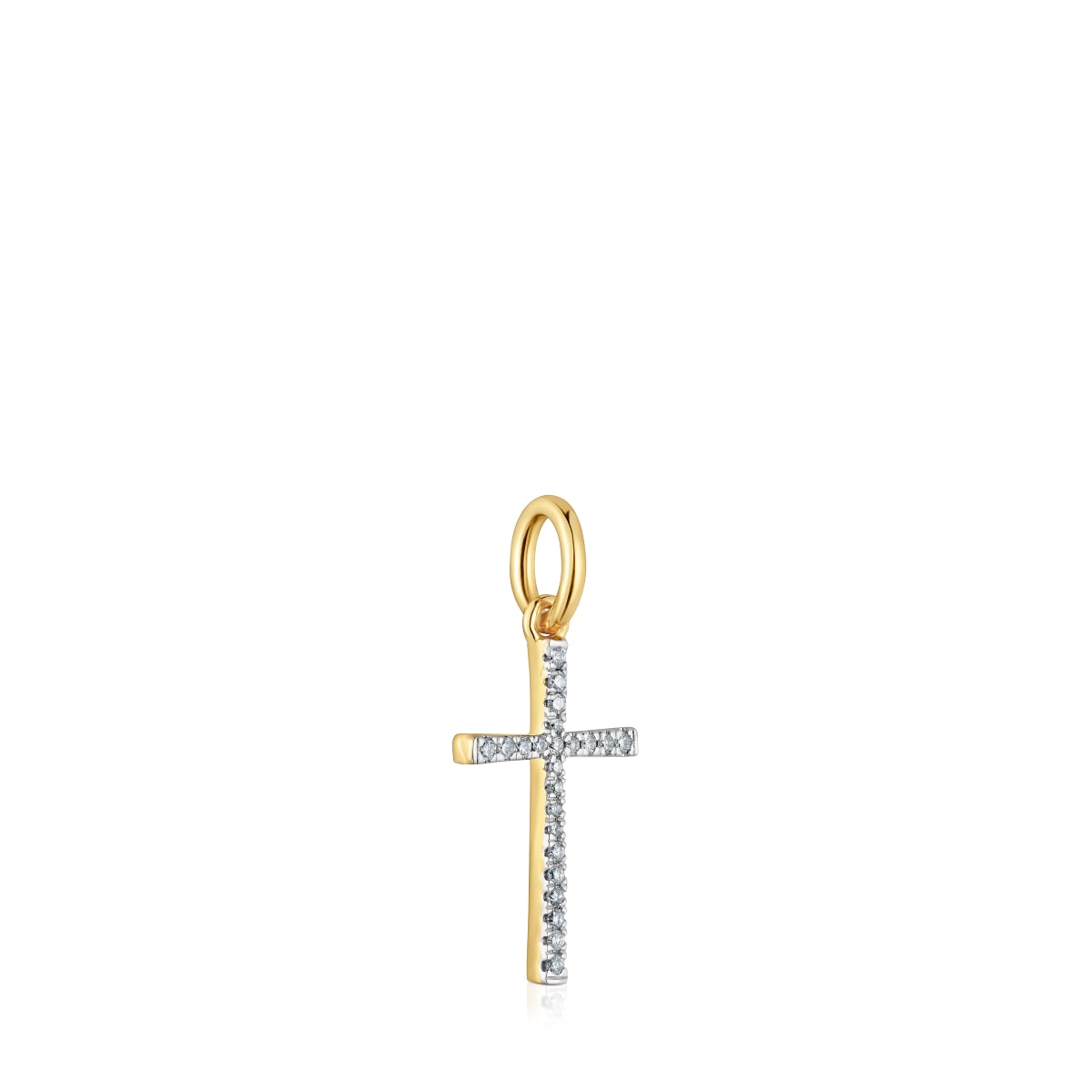 Gold and diamonds cross Pendant Basics