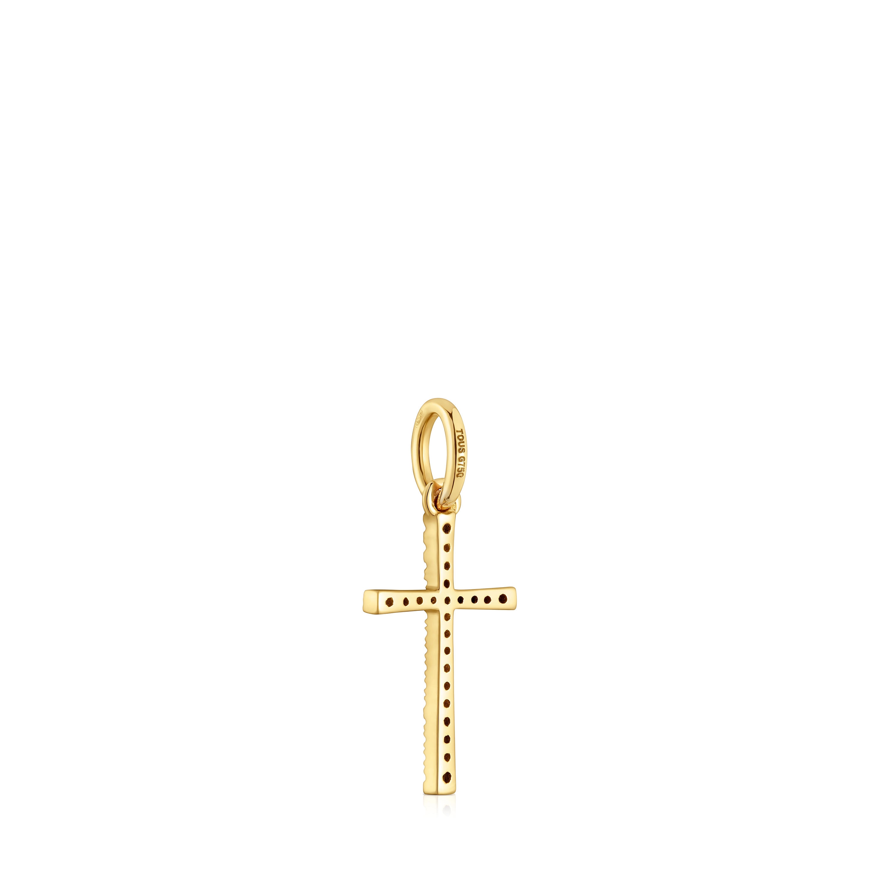 Gold and diamonds cross Pendant Basics