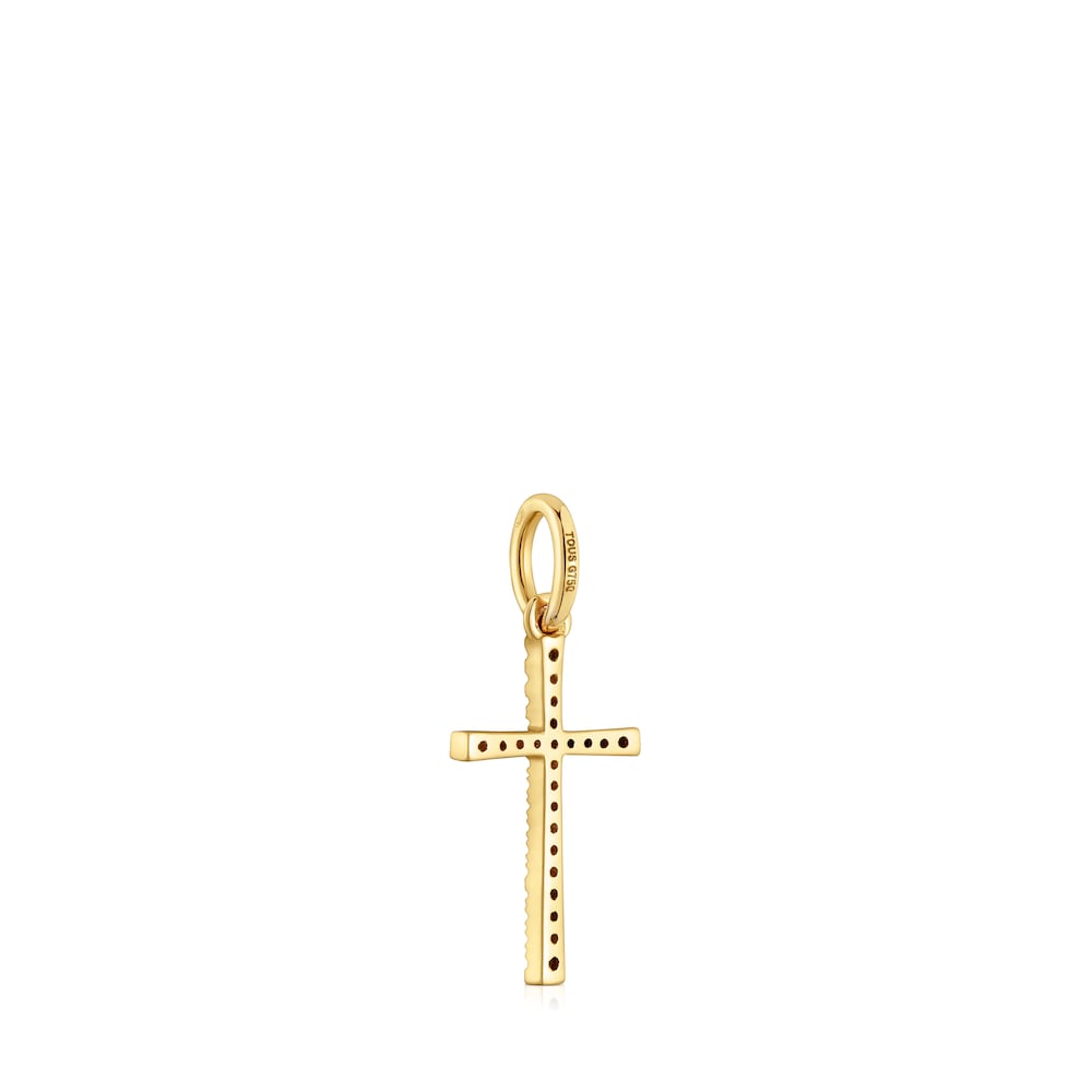 Colgante cruz de oro y diamantes Basics image number 2
