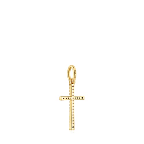 Gold and diamonds cross Pendant Basics