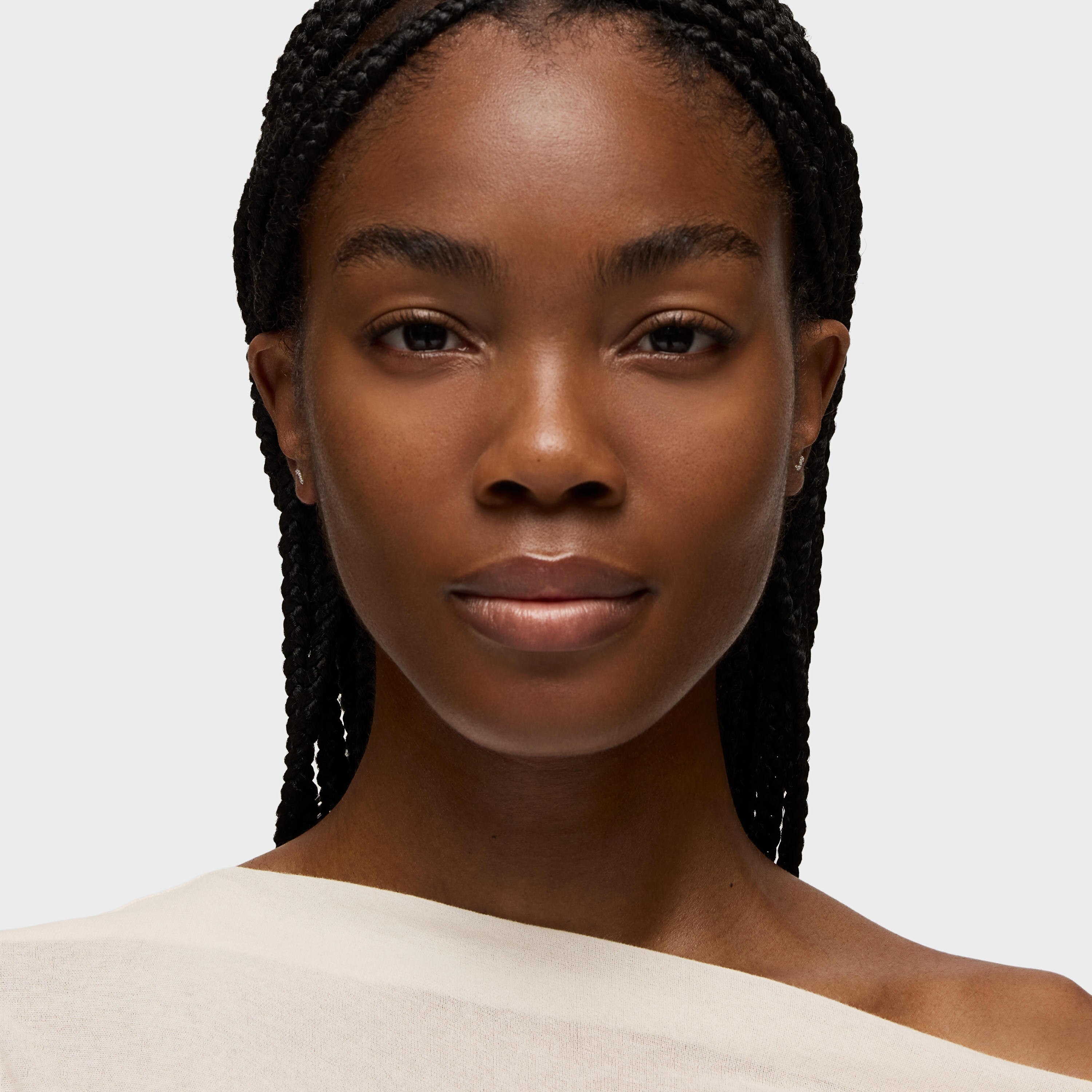 Gold Strip earrings with 0.09ct diamonds Les Classiques