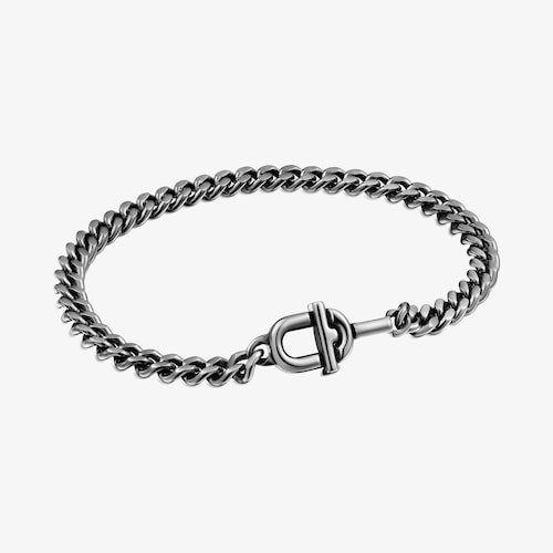 TOUS MANIFESTO 19&nbsp;cm dark silver curb chain Bracelet