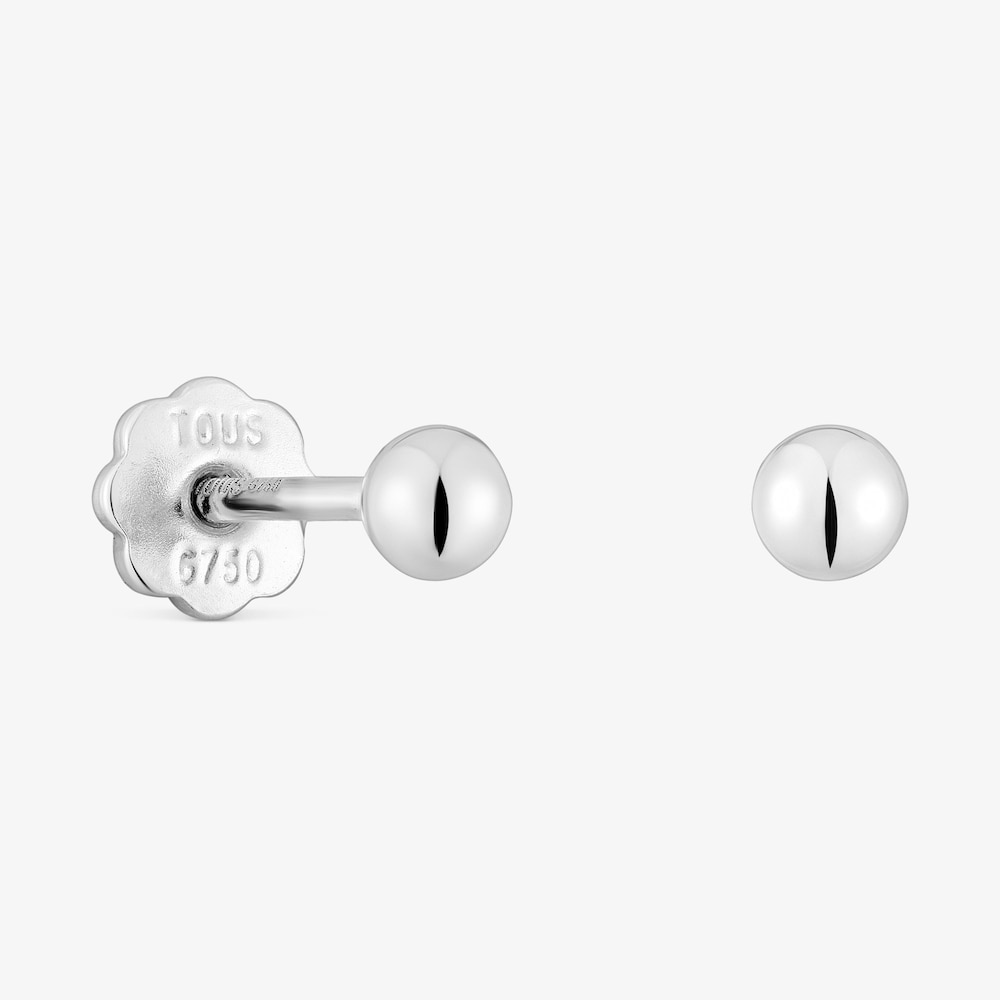 3&nbsp;mm 18K white gold Earrings Basics