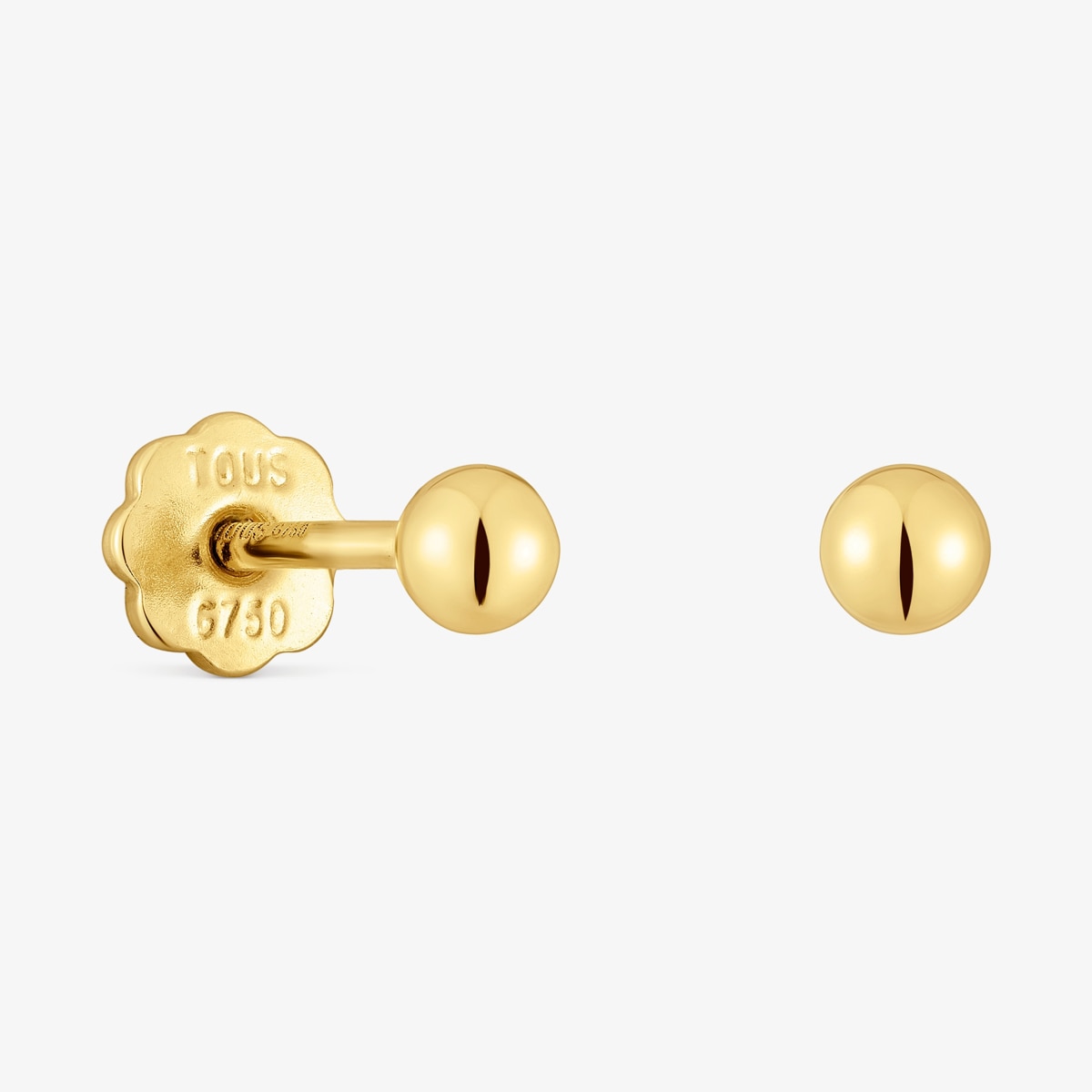 Tous - Pendientes De Oro 3 Mm Basics - Dorado
