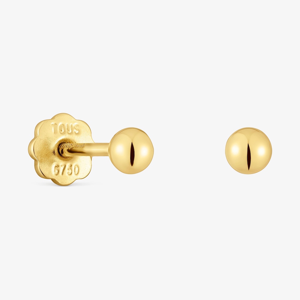 Pendientes de oro 18K 3 mm Basics