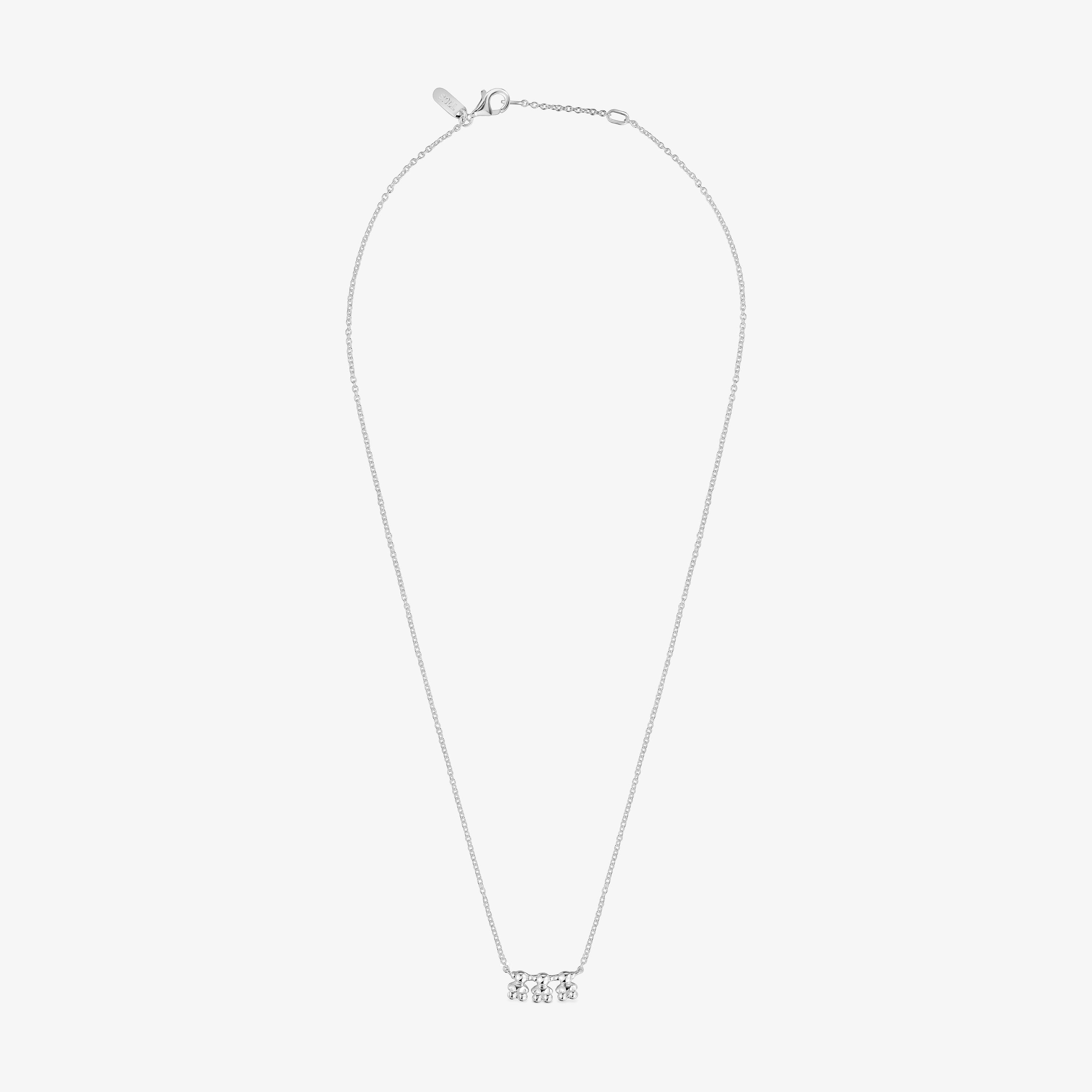 Bold Bear silver Choker with charm