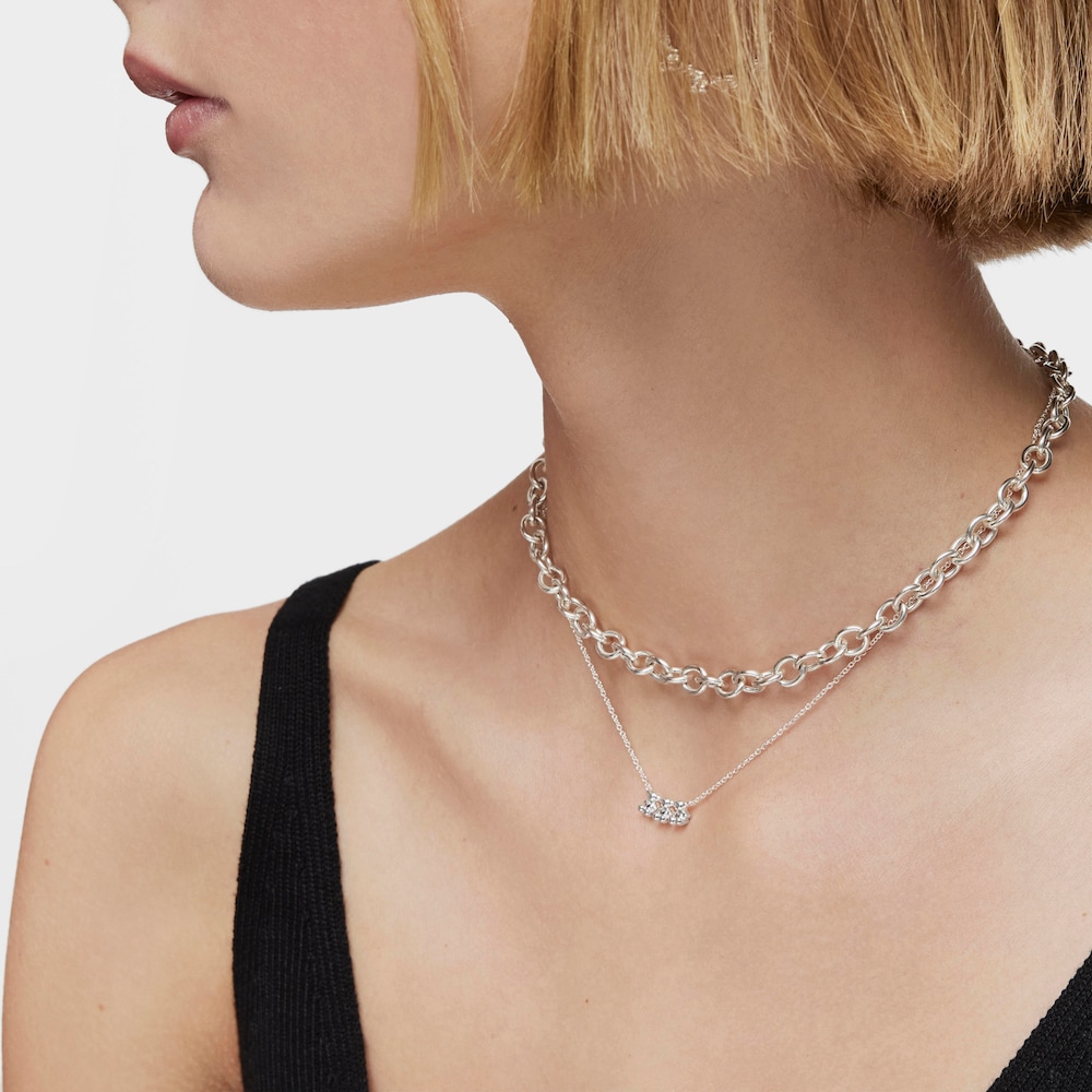 Gargantilla de plata y detalle Bold Bear