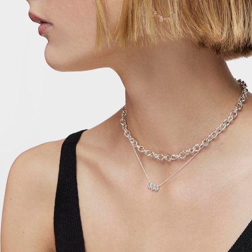 Gargantilla de plata y detalle Bold Bear