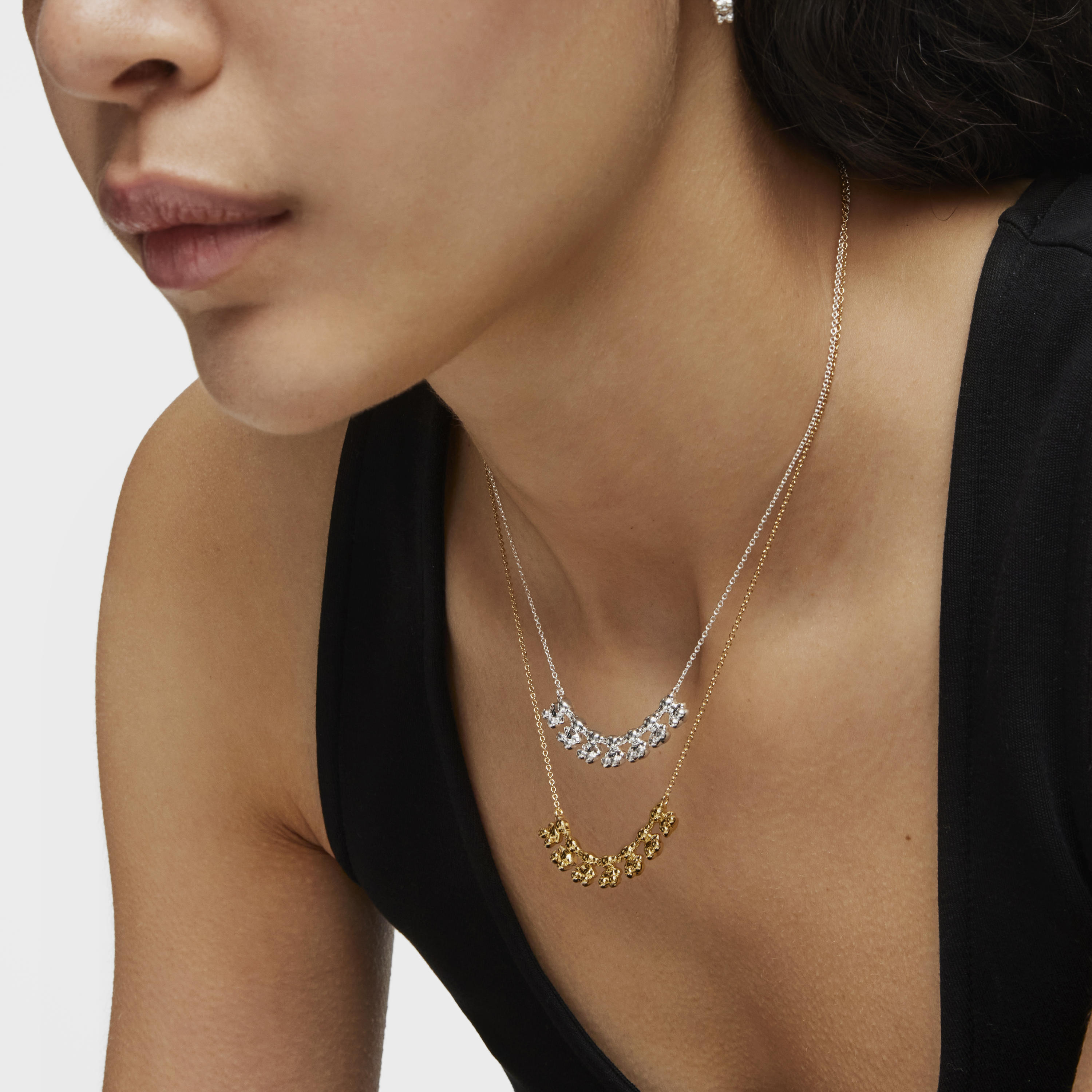 Bold Bear short silver Necklace with charm