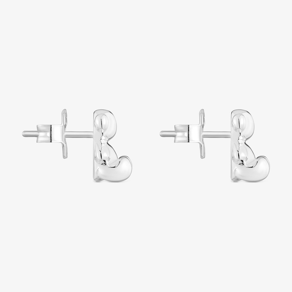 Pendientes oso de plata 10 mm Bold Bear