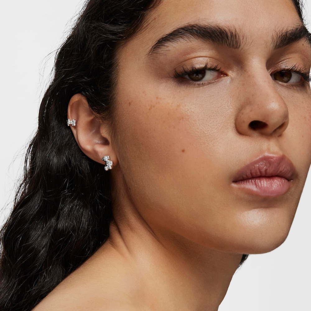 Pendientes oso de plata 10 mm Bold Bear