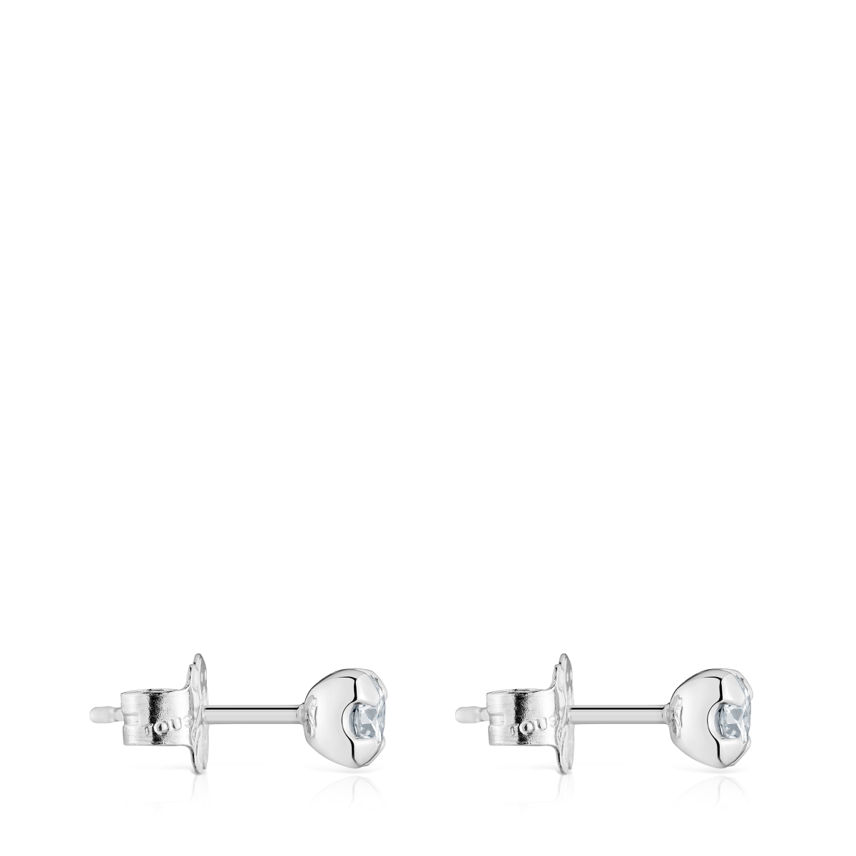 Platinum Hoop earrings with lab-grown diamonds Les Classiques LGD