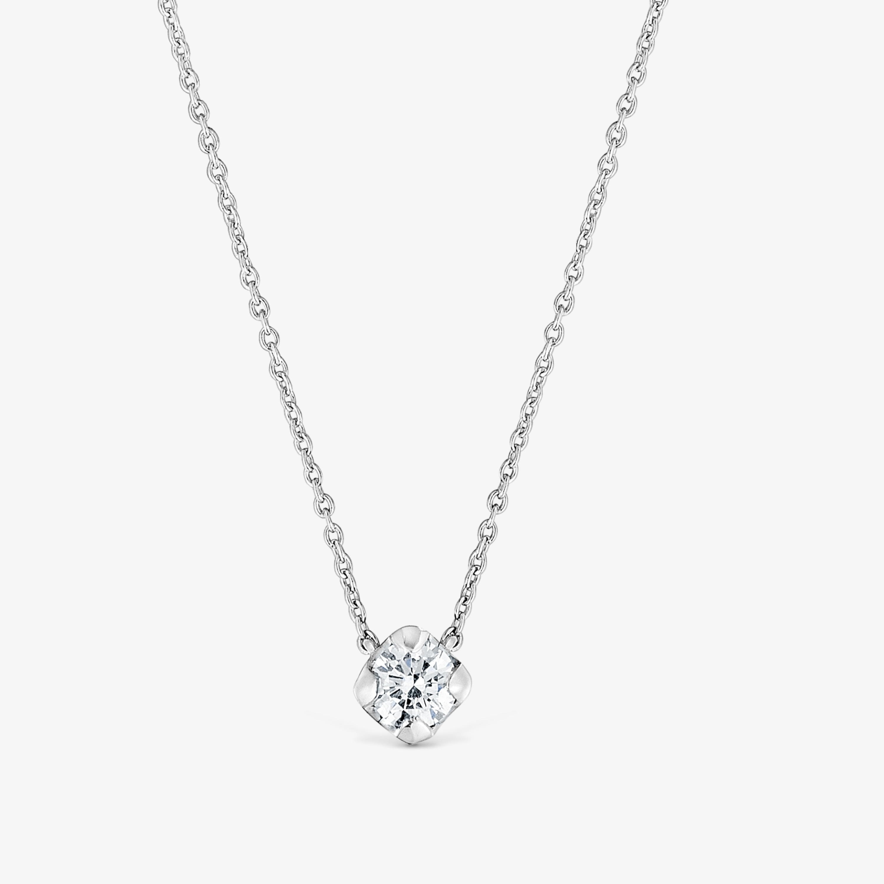 Platinum Choker with lab-grown diamond Les Classiques LGD